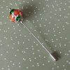 Fibule-broche-pic à chapeau Perle de verre filé**