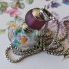 Perle pendentif verre filé au chalumeau **vendu** – Image 2