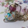 Perle pendentif verre filé au chalumeau **vendu** – Image 4