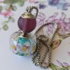 Perle pendentif verre filé au chalumeau **vendu**