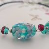 Collier tour de cou perles de verre filé** – Image 6