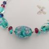 Collier tour de cou perles de verre filé** – Image 4
