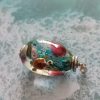 Pendentif perle de verre filé au chalumeau Décors fonds marins **vendu** – Image 10