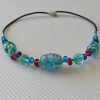 Collier perles de verre filé au chalumeau