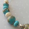 Collier multiperle ivoire et turquoise **CMP39** VENDU – Image 4