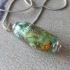 Perle pendentif  verre filé au chalumeau ** P257**
