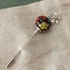 Fibule-broche-pic à chapeau Perles de verre filé**E4** – Image 3